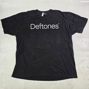 Deftones "Ohms" Black Album Promo Graphic Concert Band Music Tour Shirt Men's XL